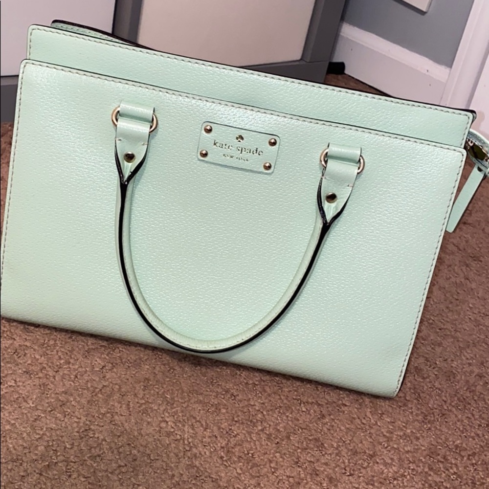 Kate Spade seafoam green shoulder bag